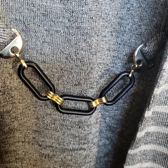 Small Mint Green Gray Pant Suit with Jeweled Belt Coordinated Set - Picture 5 of 6